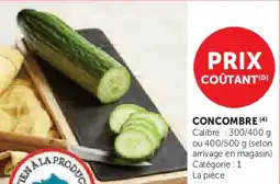 U Express Concombre offre