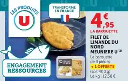 U Express Filet de limande du nord meuniere u offre