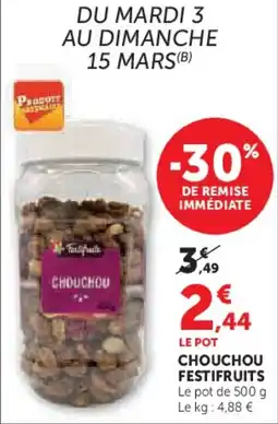 U Express Chouchou festifruits offre