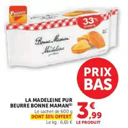 U Express La madeleine pur beurre bonne maman offre