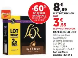 U Express Cafe moulu l'or offre