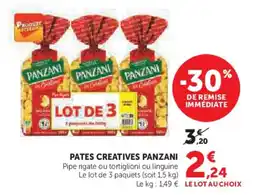 U Express Pates creatives panzani offre