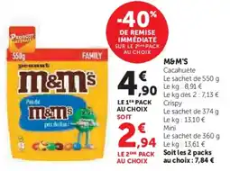 U Express M&m's offre
