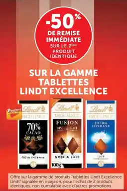 U Express Sur la gamme tablettes lindt excellence offre