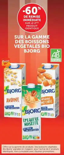 U Express Sur la gamme des boissons vegetales bio bjorg offre