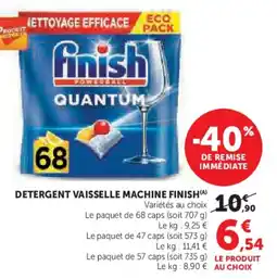 U Express Detergent vaisselle machine finish offre