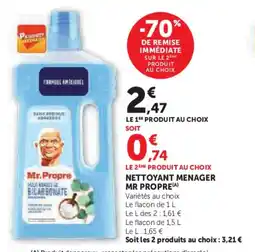 U Express Nettoyant menager mr propre offre