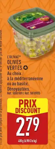 ALDI L'OLIVAE OLIVES VERTES offre