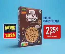 ALDI Muesli Crunchy Chocolat Noir offre