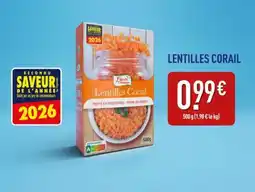 ALDI Lentilles corail offre