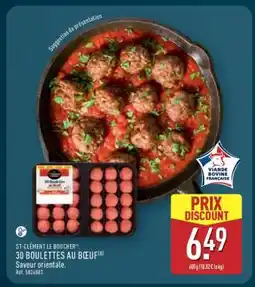 ALDI 30 boulettes au boeuf offre