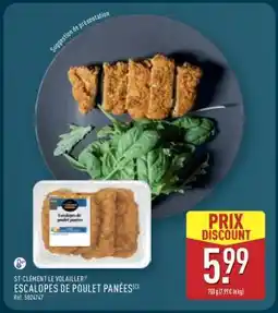 ALDI Escalopes de poulet panées offre
