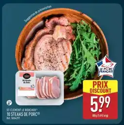 ALDI 10 Steaks de Porc offre