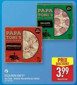 ALDI PIZZA PAPA TONI'S offre