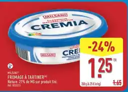 ALDI MILSANI FROMAGE À TARTINER offre