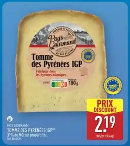 ALDI TOMME DES PYRÉNÉES IGP offre
