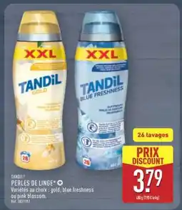 ALDI TANDIL PERLES DE LINGE offre