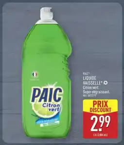 ALDI PAIC Liquide vaisselle offre