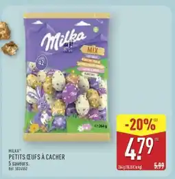 ALDI MILKA PETITS ŒUFS À CACHER offre
