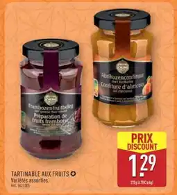 ALDI TARTINABLE AUX FRUITS offre