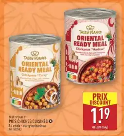 ALDI TASTY PLANET POIS CHICHES CUISINÉS offre
