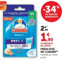 U Express Fresh disc wc canard offre