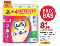 U Express Papier toilette lotus confort offre