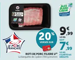 Maximarché Roti de porc filiere u offre