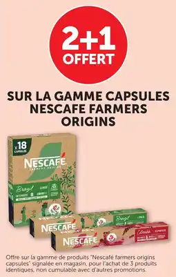 Maximarché Sur la gamme capsules nescafe farmers origins offre