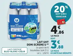 Maximarché Lait uht demi ecreme u offre