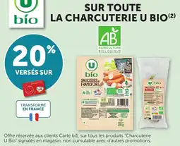Maximarché Sur toute la charcuterie u bio offre