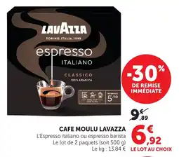 Maximarché Cafe moulu lavazza offre