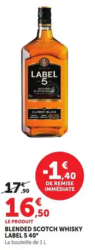Maximarché Blended scotch whisky label 5.40° offre