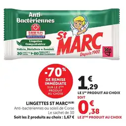 Maximarché Lingettes st marc offre