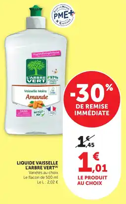 Maximarché Liquide vaisselle l'arbre vert offre