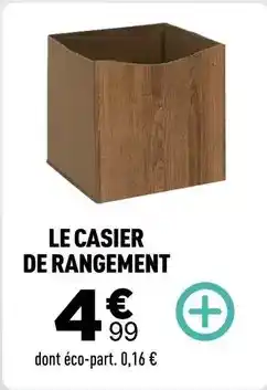 Centrakor Le casier de rangement offre
