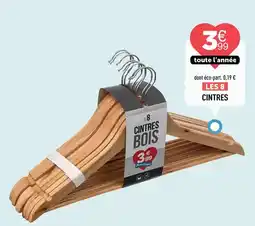 Centrakor Cintres bois offre