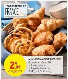 Intermarché Mini viennoiseries x12 offre