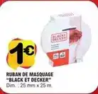 E.Leclerc Black & decker - ruban de masquage offre