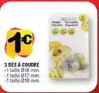 E.Leclerc 3 dès à coudre offre