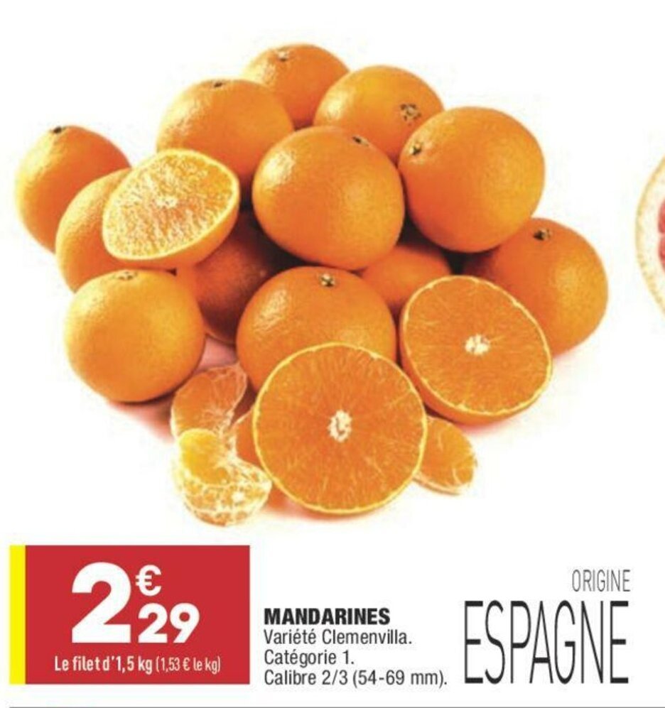 Promo Mandarines chez ALDI