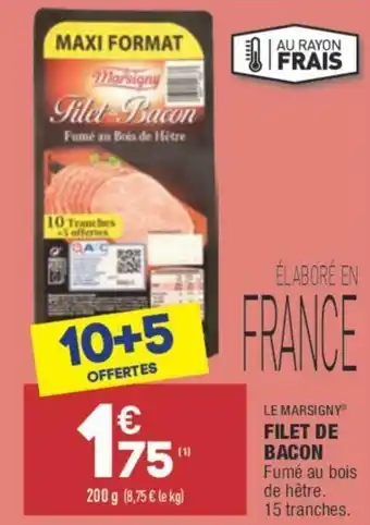 ALDI Filet de bacon offre