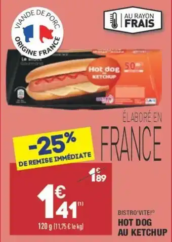 ALDI Hot dog au ketchup offre