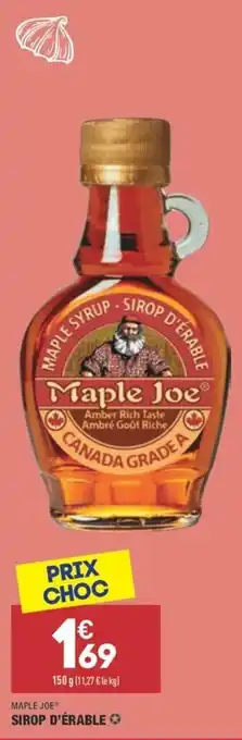 ALDI Sirop d'érable offre