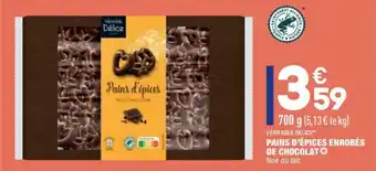 ALDI Pains d'épices enrobés de chocolat offre