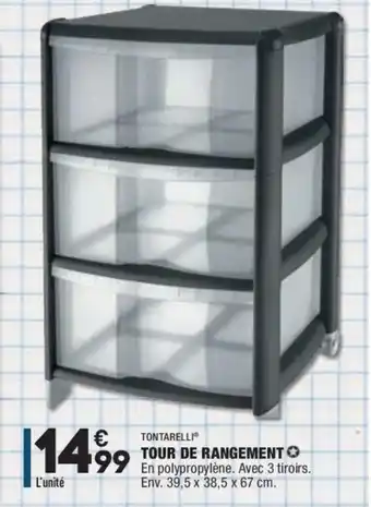 ALDI Tour de rangement offre