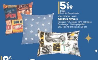 ALDI Coussin déco offre