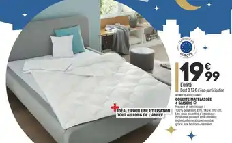 ALDI Couette matelassée 4 saisons offre