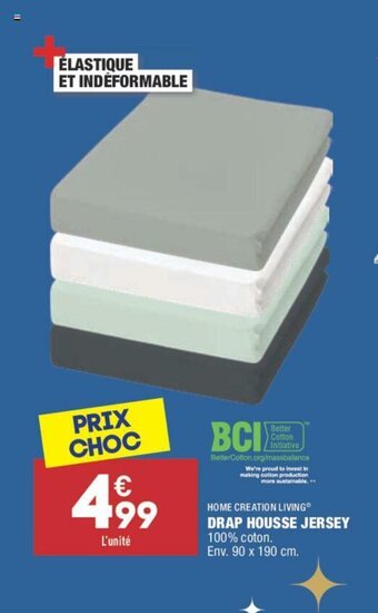ALDI Drap housse jersey offre