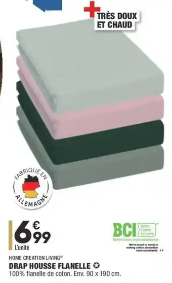 ALDI Drap housse flanelle offre